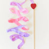 Rainbow Silk & Wood Streamer - Wand For Pretend Play
