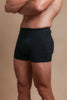 Men's Rib Elasticized Boxer Brief with Fly  - S, L, XL