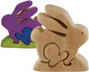 Color Me Up Wooden Puzzle Kits - Bunny - ages 3+