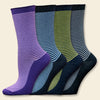 Maggie's Organic Cotton Cushioned Crew Dress Socks