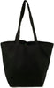 Black Organic Cotton Canvas Shopping Bag