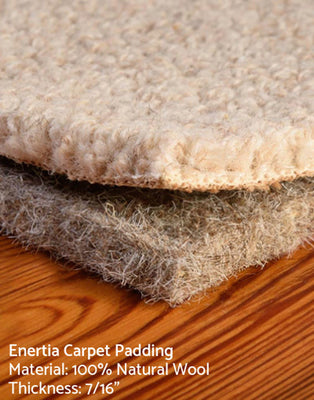 All Natural Enertia Wool Padding - When Ordering With Earth Weave Wool Carpet