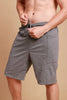 Men's Elasticized Organic Cotton Lounge Shorts with Drawstring