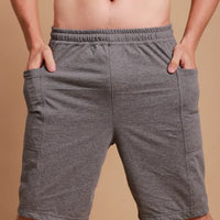 Men's Elasticized Organic Cotton Lounge Shorts with Drawstring