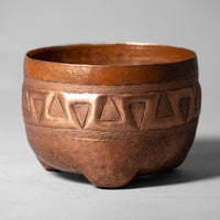 Hammered Copper “Aztec” Bowl