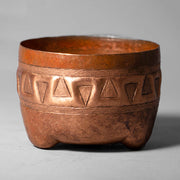 Hammered Copper “Aztec” Bowl