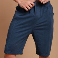 Men's Elasticized Organic Cotton Lounge Shorts with Drawstring