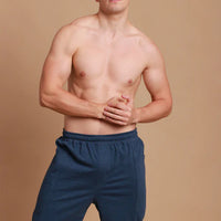 Men's Elasticized Organic Cotton Lounge Shorts with Drawstring