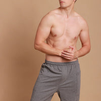 Men's Elasticized Organic Cotton Lounge Shorts with Drawstring