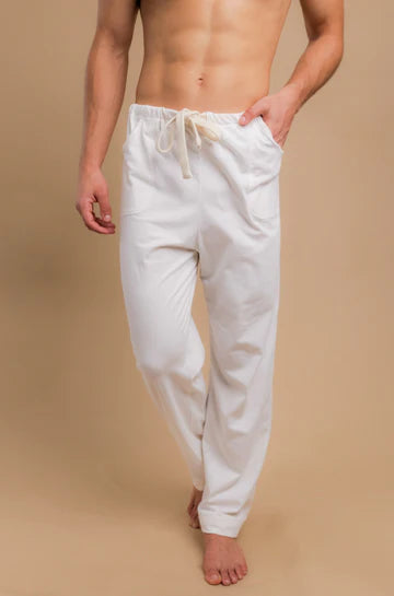 Men s Organic Cotton Drawstring Lounge Pants S M L XL 2XL 3XL