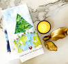 "Love & Light in the Universe" Organic Holiday Kitchen Towel