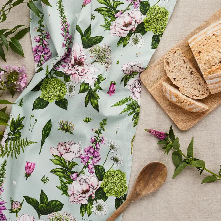 Luxury Organic Cotton Floral Kitchen Towels