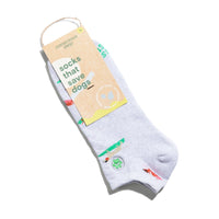 Conscious Step Organic Cotton Unisex ANKLE Socks Designs For Good Causes