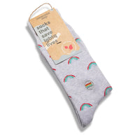 Conscious Step Organic Cotton Unisex Crew Socks Designs For LGBT Causes