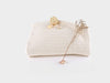 GOTS-certified organic cotton waffle weave blanket in natural