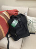 Eco-friendly hemp cinch school backpack in black
Sustainable hemp backpack with drawstring closure