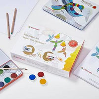 Stockmar Painting and Drawing Set - Opaque Colours & Triangular Coloured Pencils
