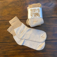 Organic Cotton Adult SHORT TOP Socks - Three Packs - Unisex - Men & Women