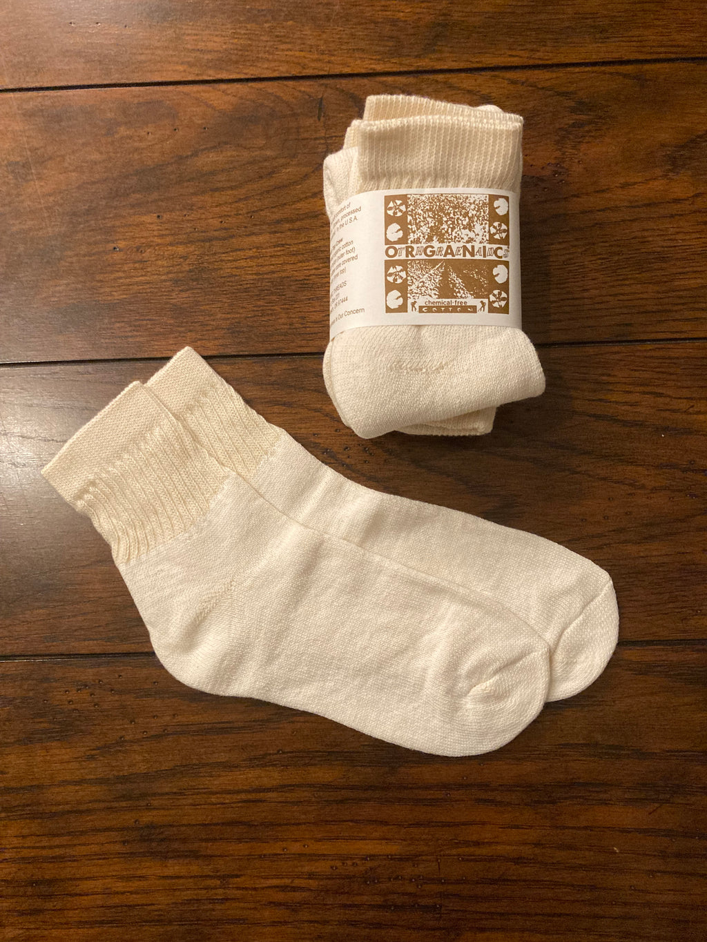 Organic Cotton Adult SHORT TOP Socks - Three Packs - Unisex - Men & Women