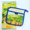 Among The Vines Organic Cotton Kitchen Towel, Apron, and Pot Holder