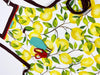 Lemon Dance Organic Cotton Kitchen Towel, Apron, and Oven Mitt