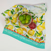 Lemon Dance Organic Cotton Kitchen Towel, Apron, and Oven Mitt