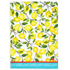 organic cotton lemon themed kitchen towel