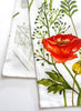 Nature's Dance - Organic Cotton Red Poppies - Kitchen Towel