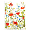 Nature's Dance - Organic Cotton Red Poppies - Kitchen Towel