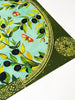 Olive Themed Organic Cotton Kitchen Towel, corner