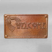 Hand-hammered Copper “Welcome” Plaque