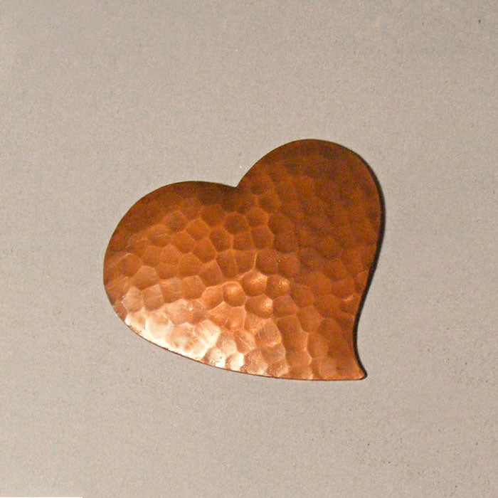 Hand-hammered Copper Heart