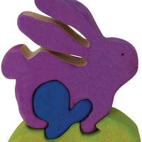 Color Me Up Wooden Puzzle Kits - Bunny - ages 3+