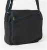 Adjustable shoulder strap on 100% hemp purse in black