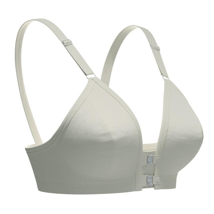White Front Closure Cotton Comfort Bra B C D Dd Cup 44 at  Women's  Clothing store