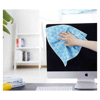 Full Circle Pulp Friction - Dusting Cloths - Geo Design - Set of 3 - blue, green, and gray