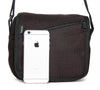 Hemp purse with three interior compartments