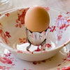 Silver Plated Egg Cups With Hen's Feet - Set of 4