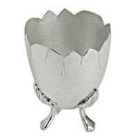 Silver Plated Egg Cups With Hen's Feet - Set of 4