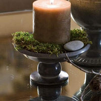 Soapstone Candle Pedestal Stand / Soap Dish