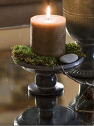 Soapstone Candle Pedestal Stand / Soap Dish