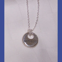 Women's Sterling Silver Namaste Necklace