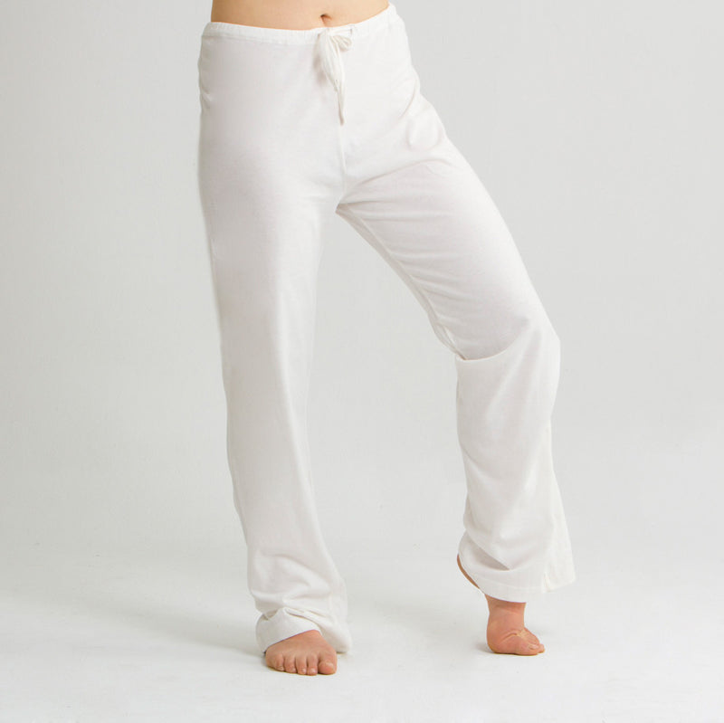 Organic Cotton Women's Drawstring Pants with Patch Pockets