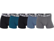 Men's 5-Pack CR7 Cristiano Ronaldo Organic Cotton Blend Trunks - Multicolor - Small