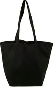 Black Organic Cotton Canvas Shopping Bag