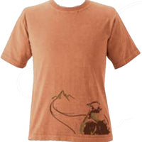 Organic Cotton Unisex Destination Hiker T-Shirt in Terra - Size - S, M, L, XL, XXL