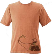 Organic Cotton Unisex Destination Hiker T-Shirt in Terra - Size - S, M, L, XL, XXL