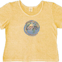 Women's Earth Love Scoop Neck Organic Cotton Shirt- Size - XS, S, M, or L