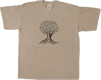 Organic Cotton Unisex Keep It Green T-Shirt in Sandstone - Size - S or  XXL