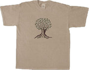 Organic Cotton Unisex Keep It Green T-Shirt in Sandstone - Size - Small